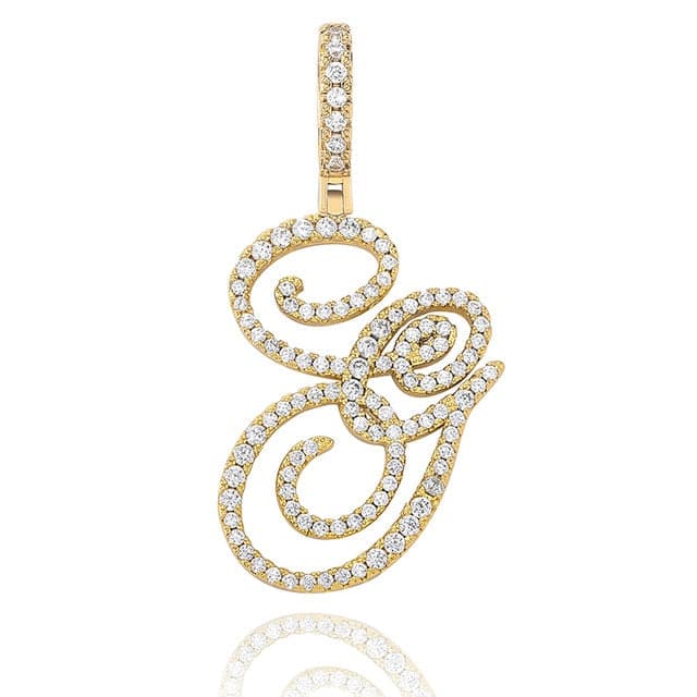 Cursive Pendant Necklce