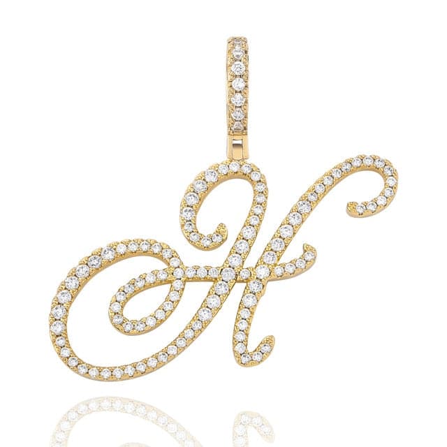 Cursive Pendant Necklce