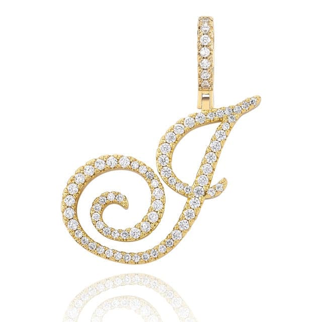 Cursive Pendant Necklce