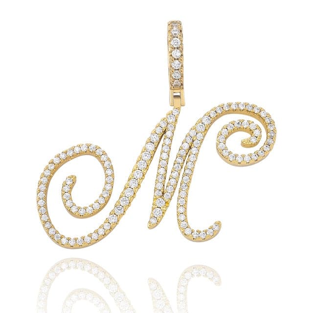 Cursive Pendant Necklce