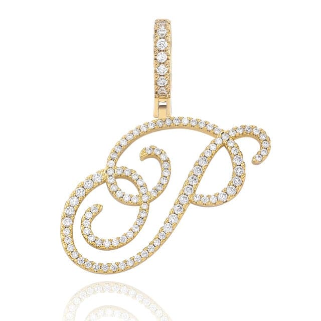 Cursive Pendant Necklce