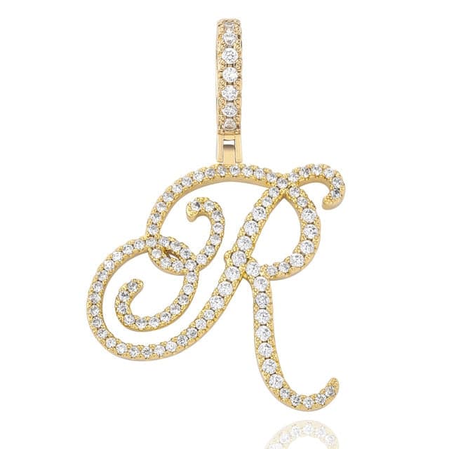 Cursive Pendant Necklce