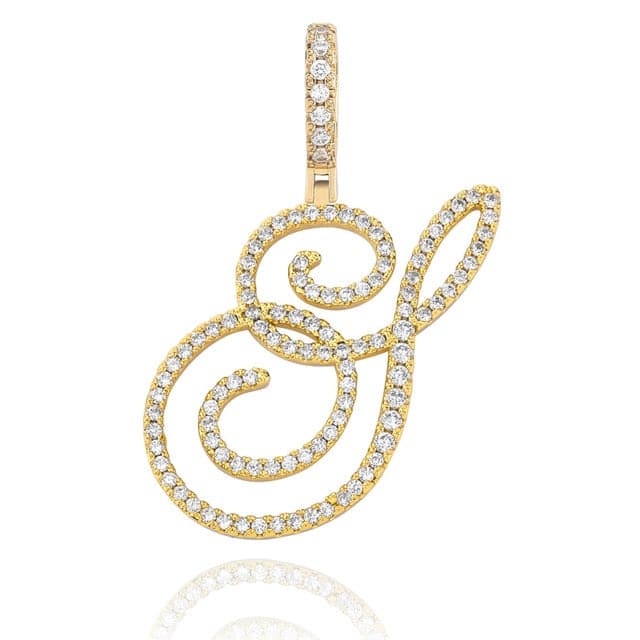 Cursive Pendant Necklce