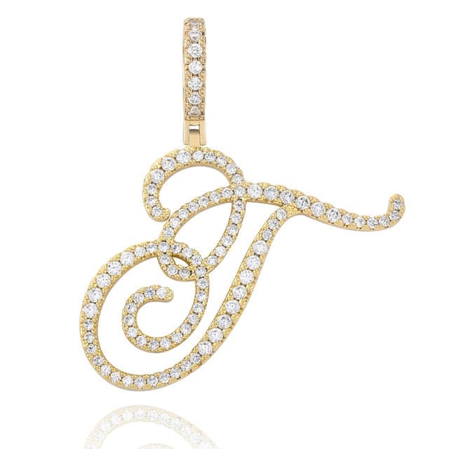 Cursive Pendant Necklce