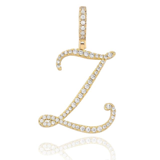 Cursive Pendant Necklce