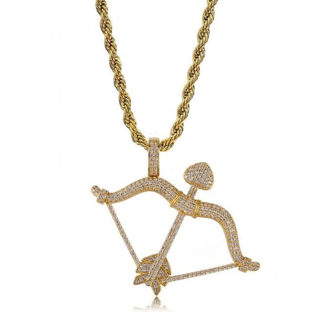Bow & Arrow Pendant Necklace