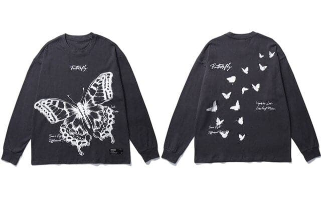 Butterflies Long Sleeve Tee