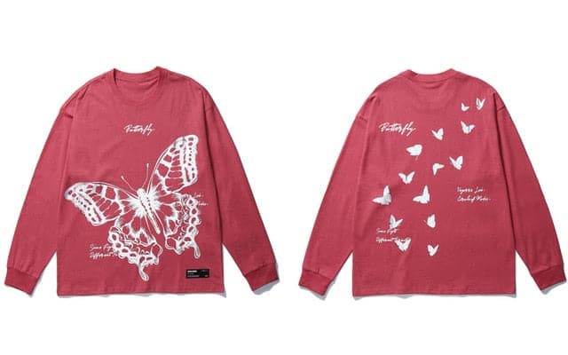 Butterflies Long Sleeve Tee