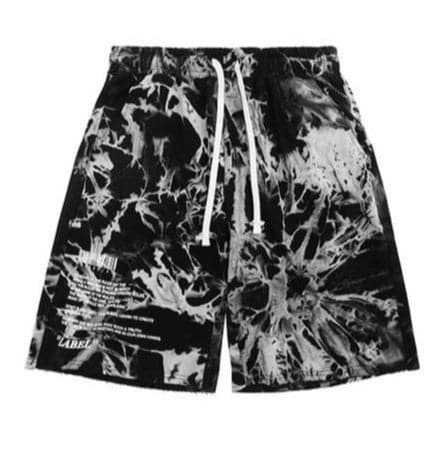 Black Tie Dye Shorts