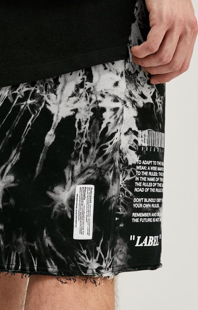 Black Tie Dye Shorts