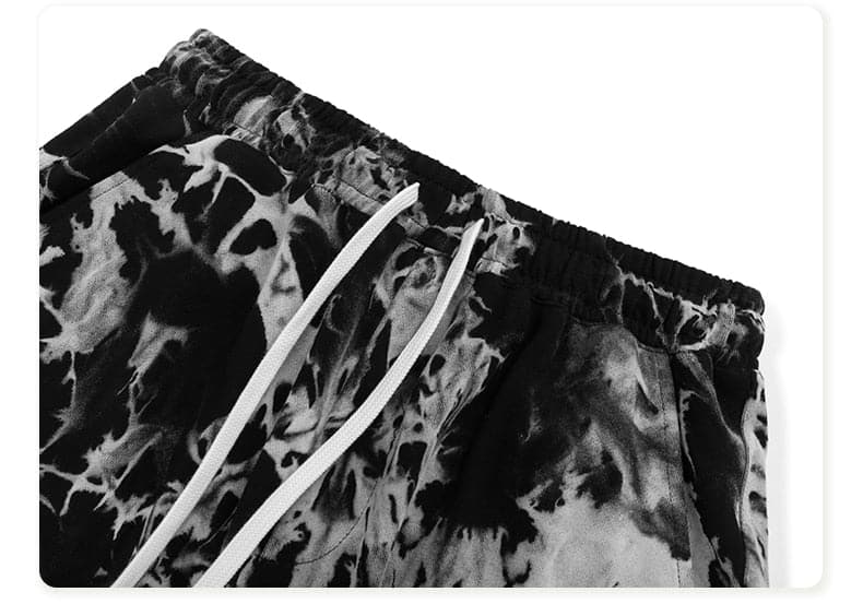 Black Tie Dye Shorts