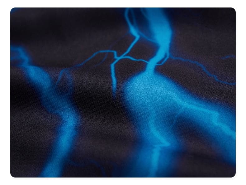 Blue Lightning Button Up