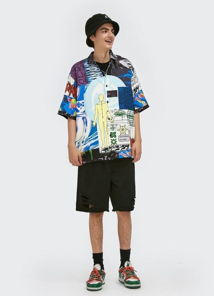 Human Button Up