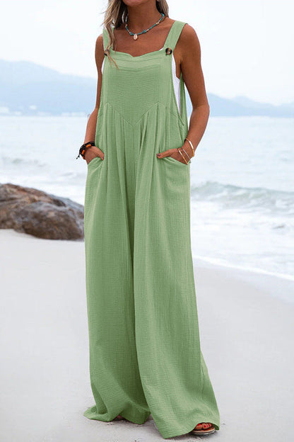Salopette Bohème Femme Sophia – Coupe Ample et Aérienne avec Bretelles Spaghetti Confortables