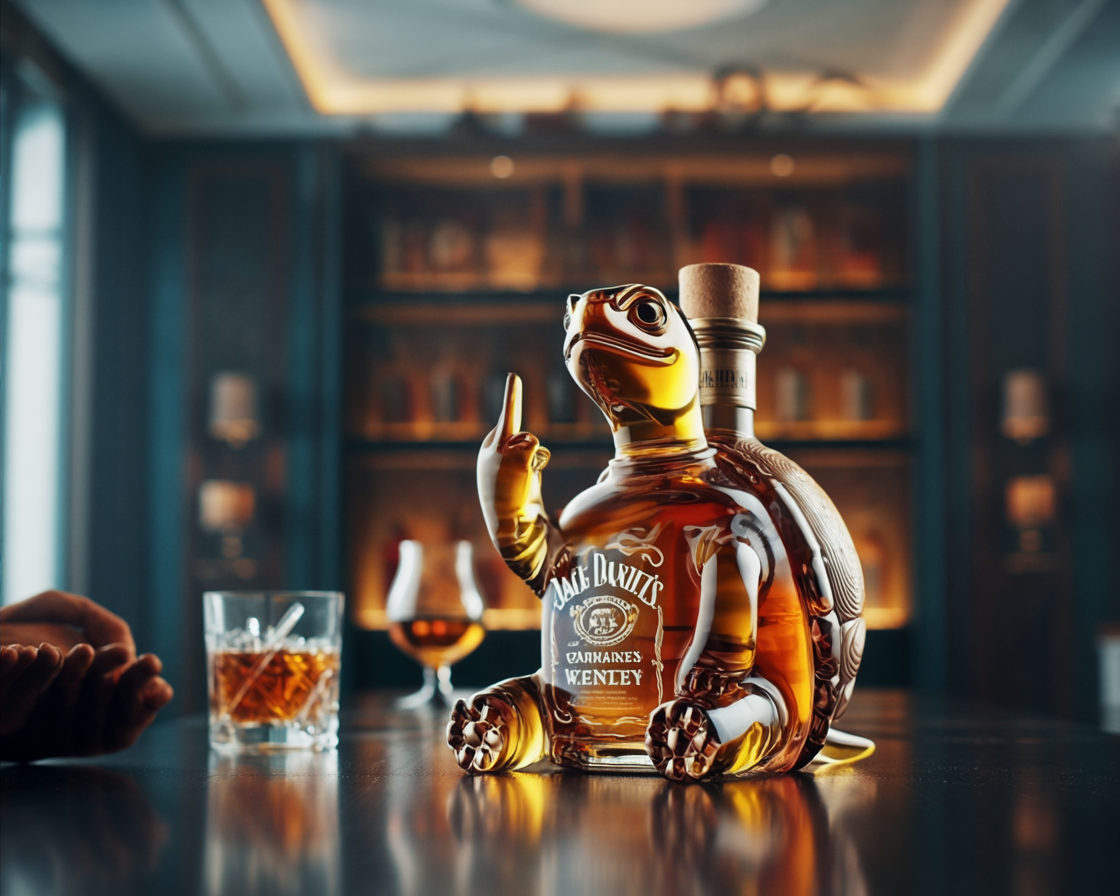 Jack Daniel's Whisky Bottle - Tortuga Edition