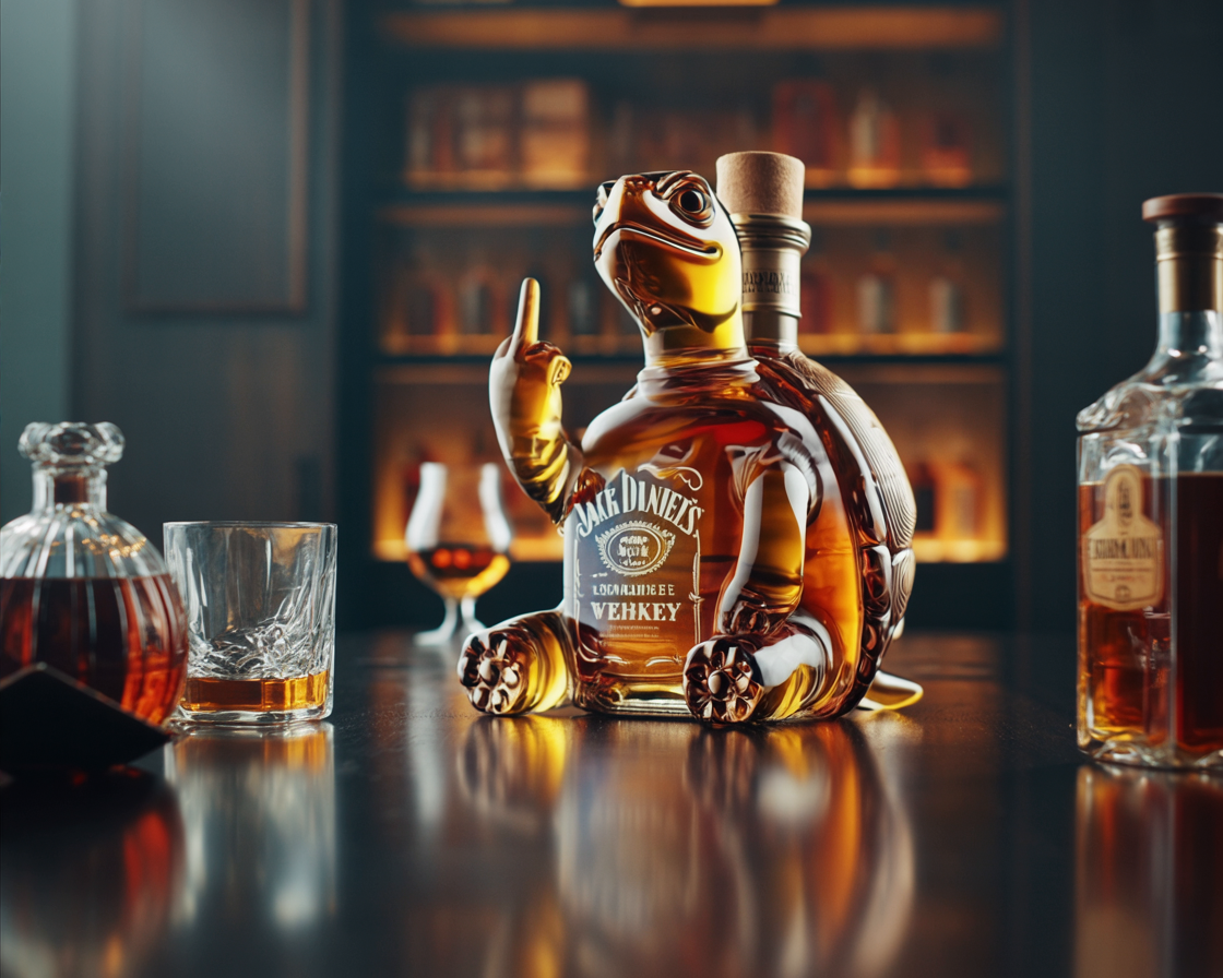 Jack Daniel's Whisky Bottle - Tortuga Edition