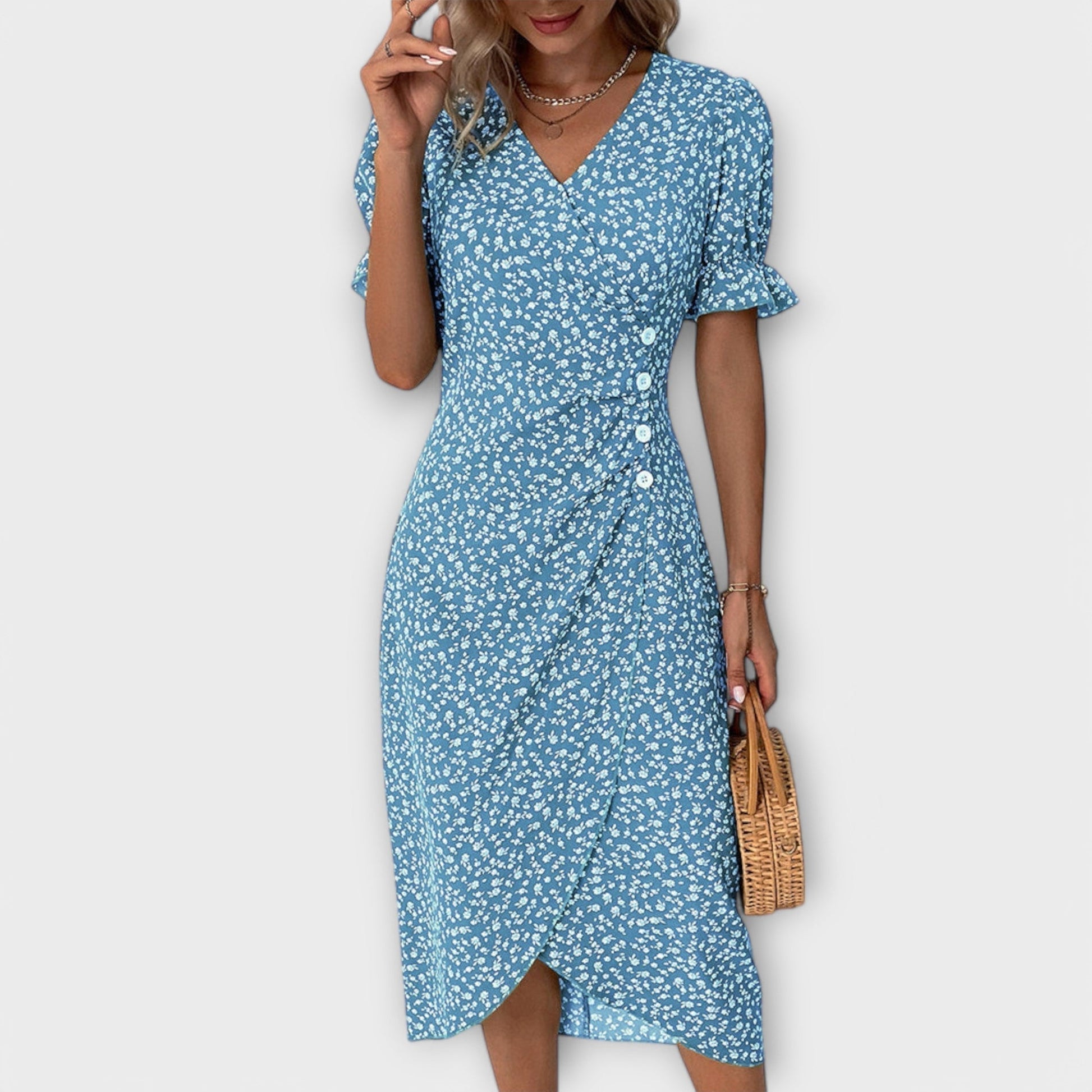 Berlin - Elegant Women's Floral Dress