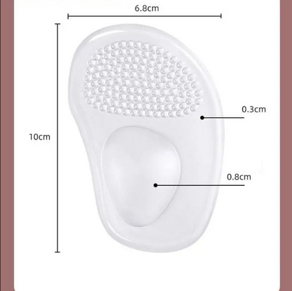 Orthopedic insoles with soft silicone gel cushion