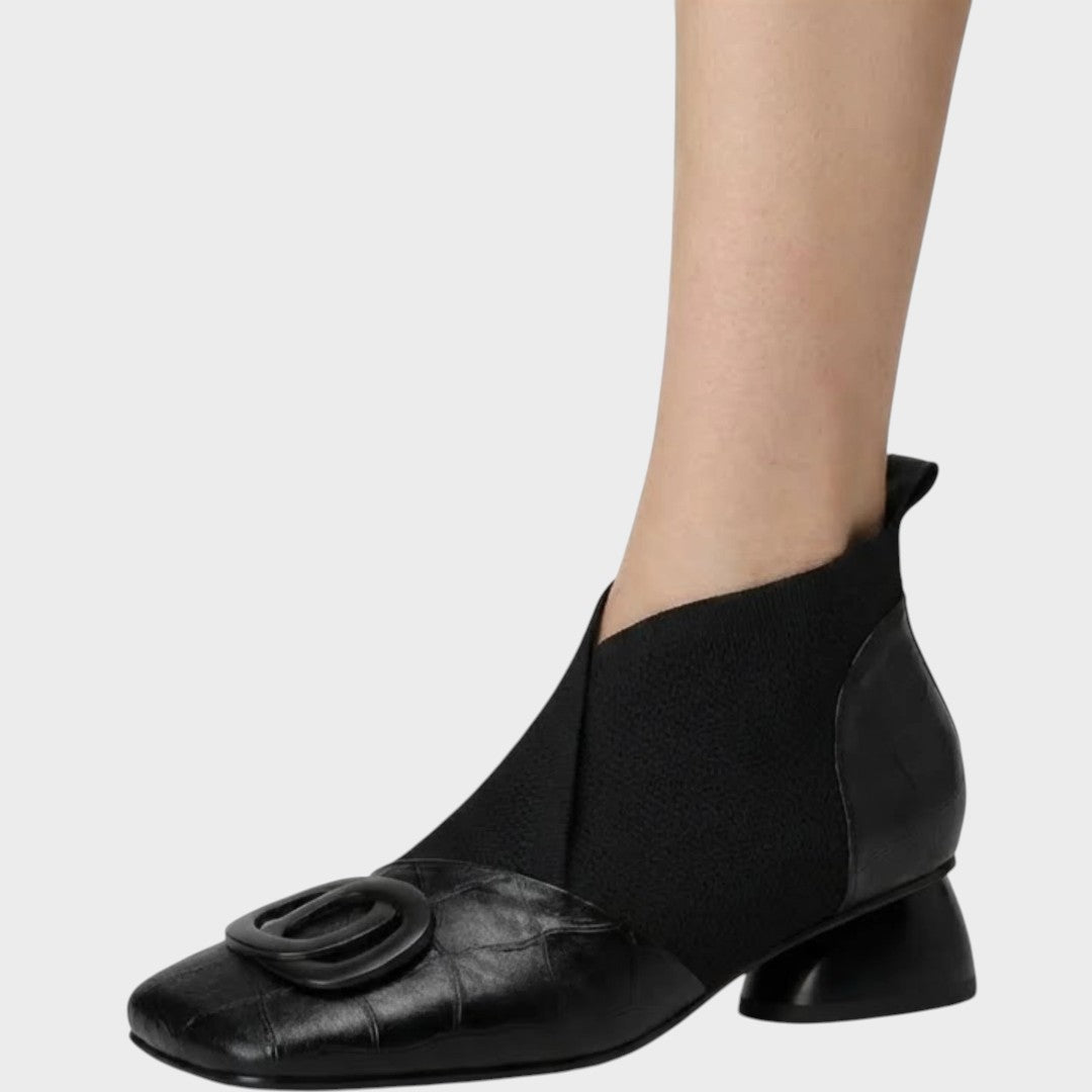 Abigail | Botins de Pele com Elástico