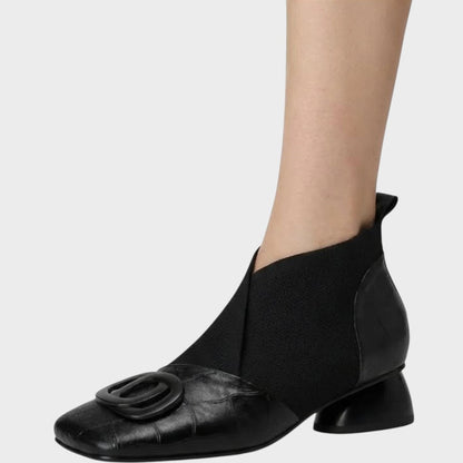 Abigail | Botins de Pele com Elástico