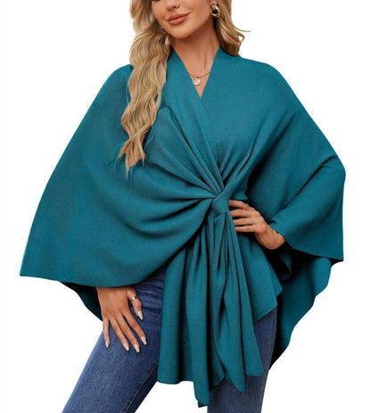 50% OFF | Soft, elegant shawl poncho for cozy, chic layering