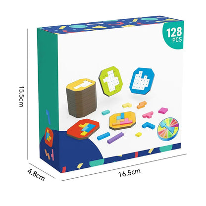 Logik-Puzzlespiel | 108 Teile mit 20 Aufgabenkarten | Denkspiel | MindStack