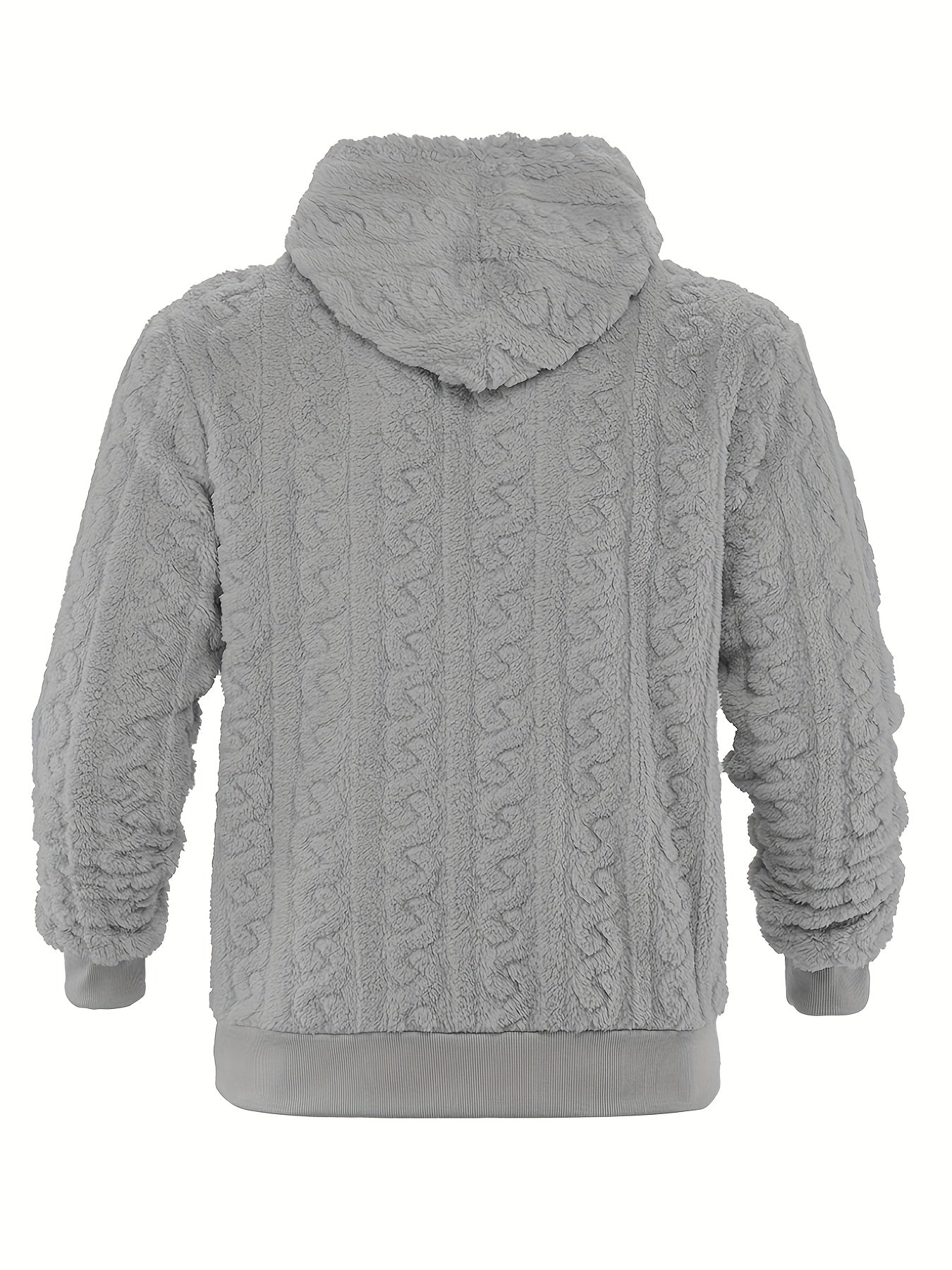 Rander | Thermische fleecehoodie voor heren – Warme pullover-sweatshirt, casual outdoor wintertop