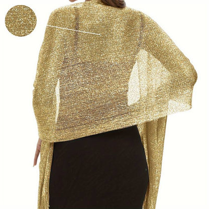 Shoshana - Elegant Decorative Shawl Lace Tassel With Metallic Scarves