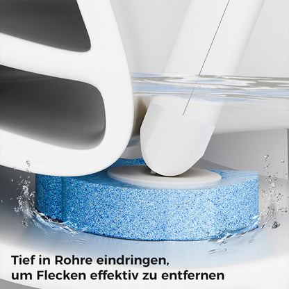 PureScrub – Hygienische, berührungsfreie Toilettenreinigung mit frischen Schwammköpfen