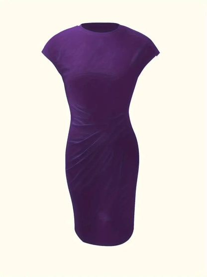 Madison – Mouwloze jurk met ronde hals en slim fit