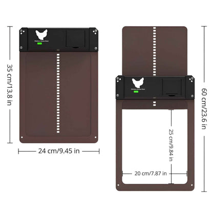 Poulailler PRO+ | Porte automatique de poulailler intelligente avec capteurs – Accès plus sûr et plus confortable