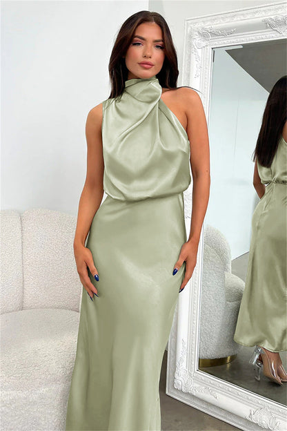 Theodosia - Drapiertes Maxikleid
