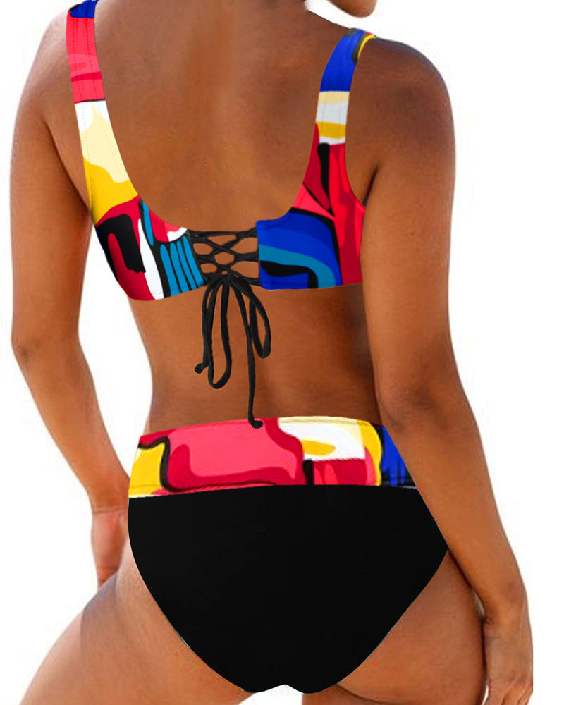 Gabrielle - Bikini Coloré et Joyeux