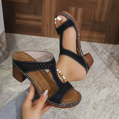 Aeja | Orthopädische Sandalen mit Blockabsatz