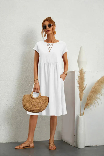 Sage – Lässiges Kleid mit Taschen
