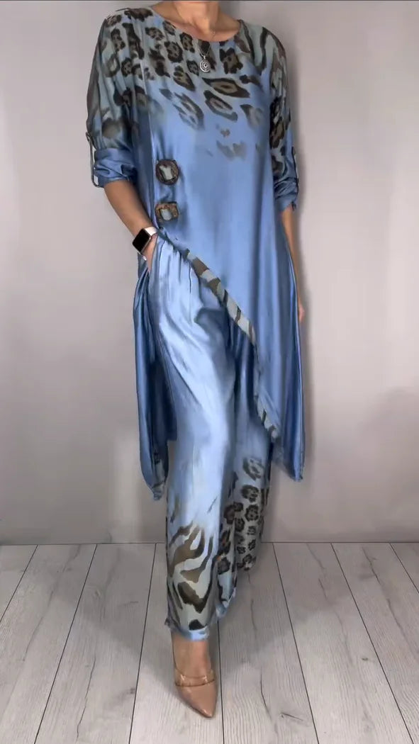 Sudha | Stilvolles Kombi-Set mit lockerem Oberteil und weiter Hose