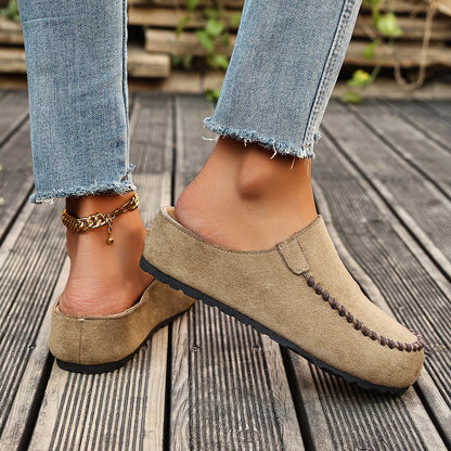 Vaelyra | Vintage comfortabele instapsandalen van leer voor dames