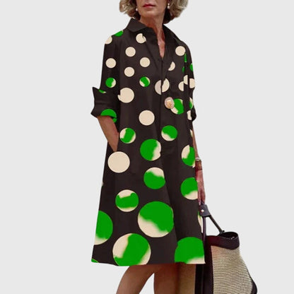 Vestido Mujer Camisero Con Bolsillos – Estilo Casual Elegante