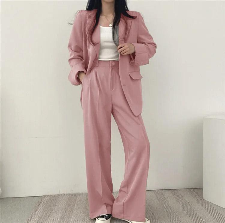 Hailey | Women Tailored Suit set z Long blazer