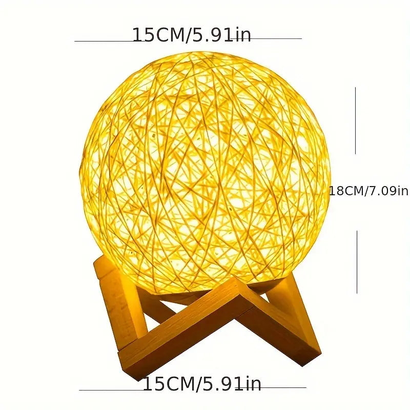BohoLume - Veilleuse Boho avec lumière LED chaude