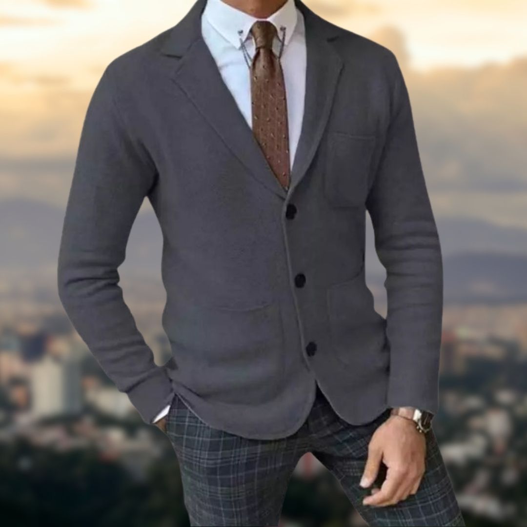 Max - Blazer polyvalent à manches longues avec col à revers