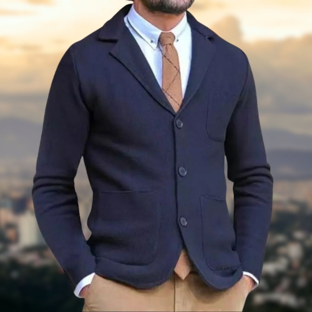 Max - Blazer polyvalent à manches longues avec col à revers