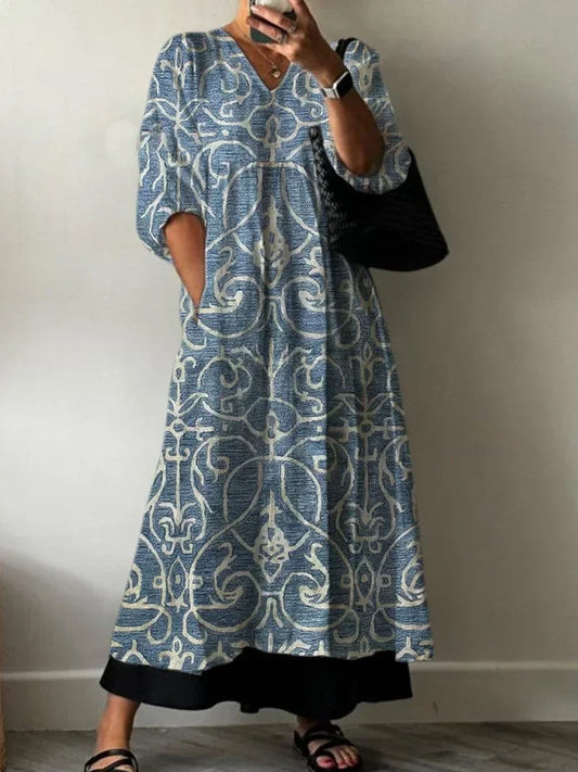Lia | Elegant Dress with Floral Print