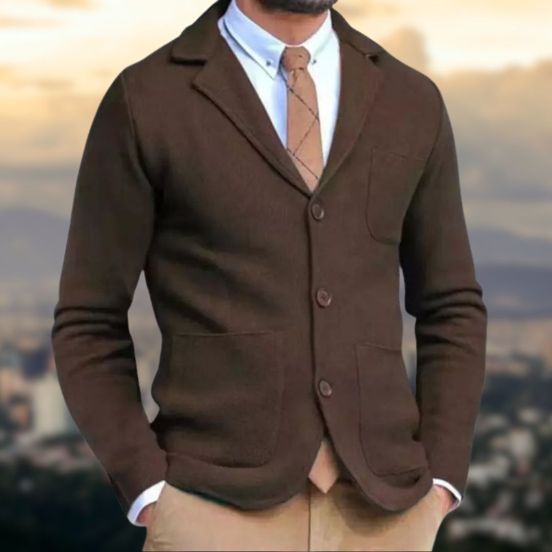 Max - Blazer polyvalent à manches longues avec col à revers