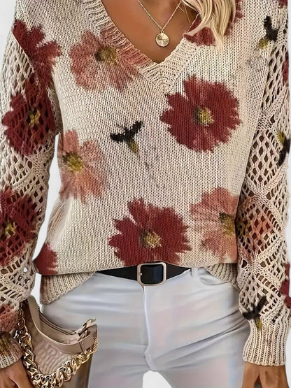 Marisavina - Pull Bloem Vintage Elegant