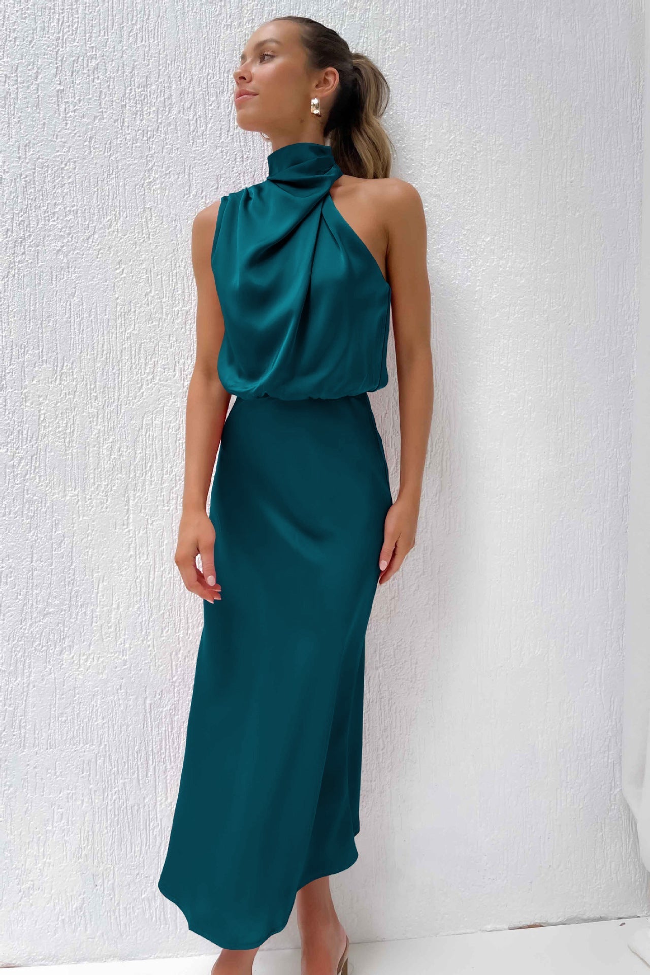 Theodosia - Draped Maxi Dress