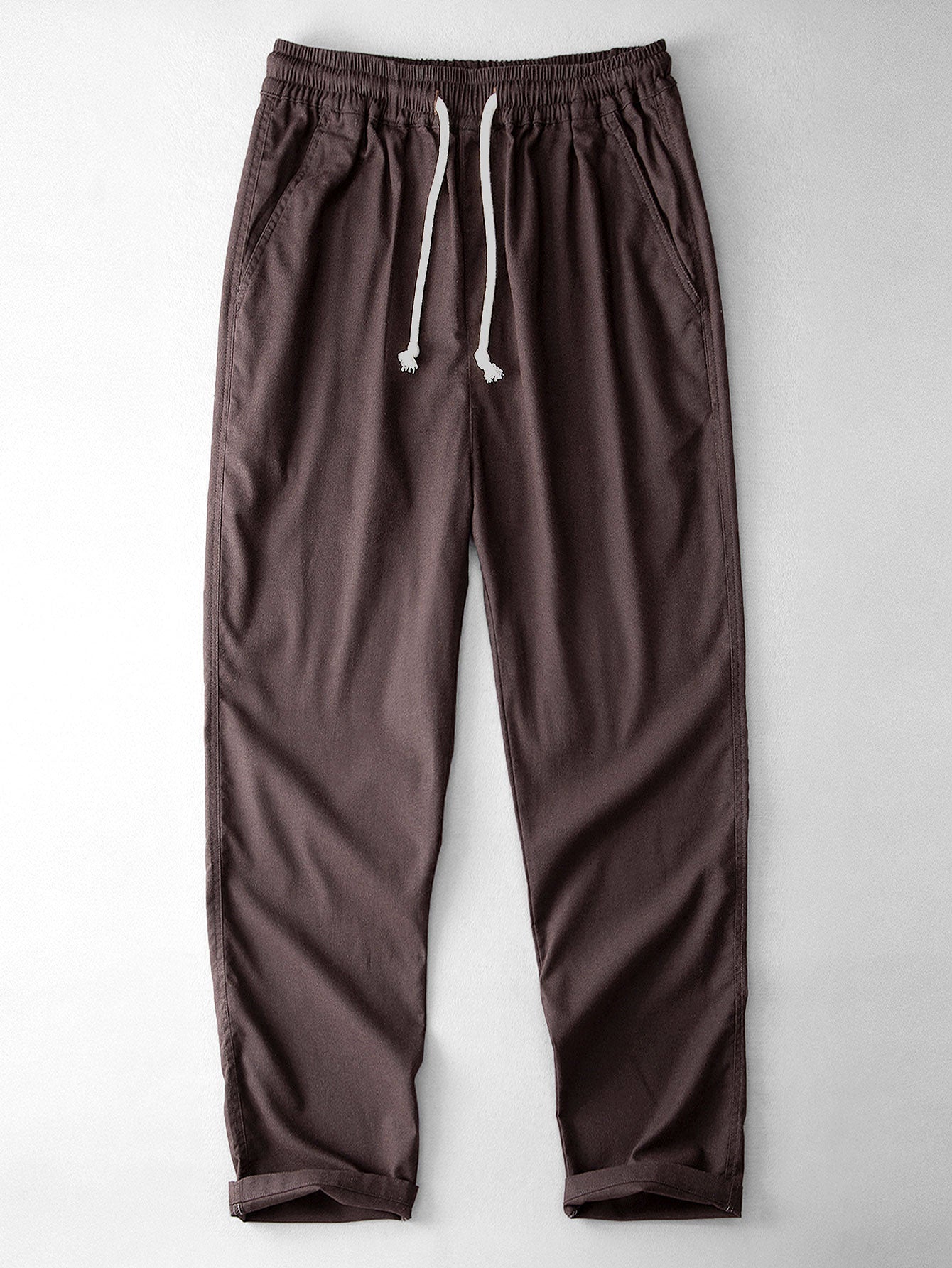 Valeriox  – Geometrisches Jacquard Hemd Und Leinenhose Set