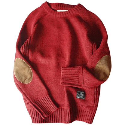 Tom Hollinger | Grobstrickpullover mit Ellenpatches