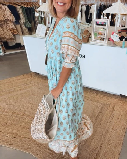 Boho Midi Tassel Dress