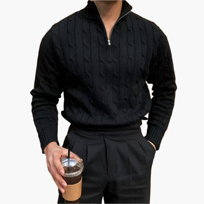 Chaplin Cable Knit Half-Zip